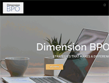 Tablet Screenshot of dimensionbpo.com